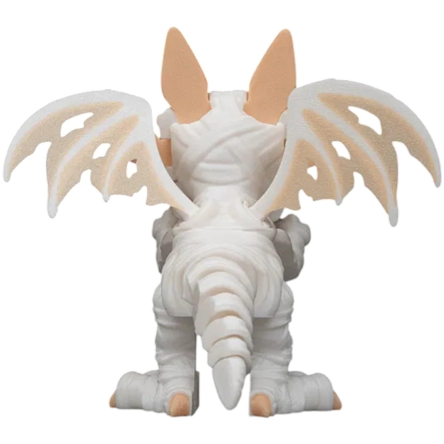 Dracoween Collection: The Wrapped – Mummy Dragon Figurine with Pyramid Tomb Base, Creepy Cute Gothic Halloween Desk & Shelf Collectible, Fantasy Statue for Spooky Decor Displays – 3D Printed in Canada