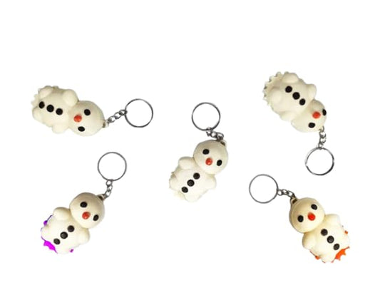 Snowman Fidget Keychain – Clickable Stress Relief Desk Toy for Teens & Adults – 3D Printed in Canada