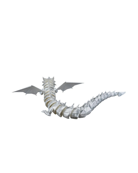 Lord of The Folds Articulated Dragon Figurine – Fantasy Display Sculpture for Desk, Shelf, or Collection – 3D Printed in Canada