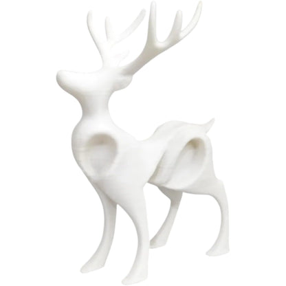 Elegant Modern Reindeer Christmas & Winter Decor – Luxe Minimalist Sculpture Set – 3D Printed in Canada