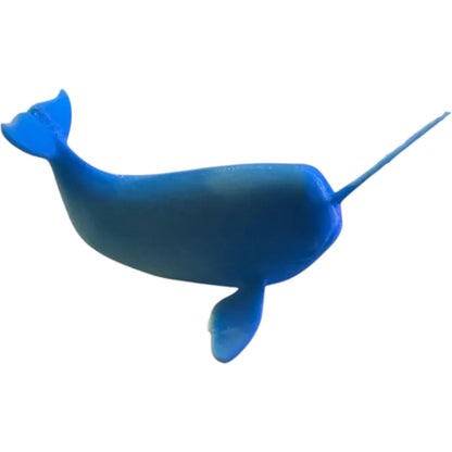 Cute Little Narwhal Figurine – Adorable 3D Printed Arctic Whale Desk Companion – 3D Printed in Canada