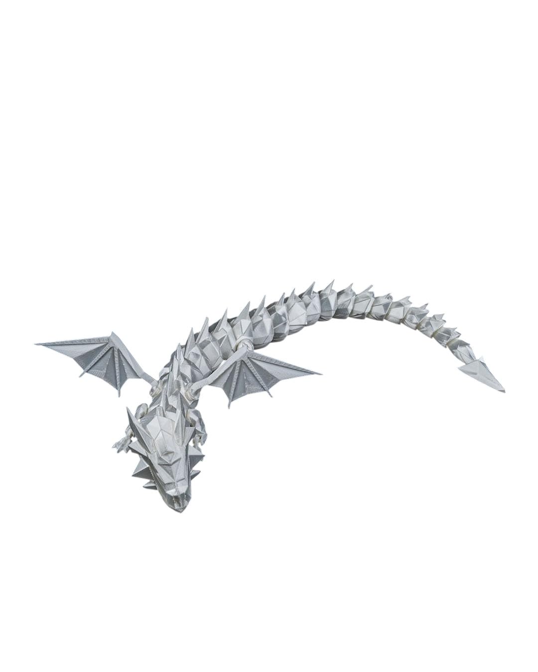 Lord of The Folds Articulated Dragon Figurine – Fantasy Display Sculpture for Desk, Shelf, or Collection – 3D Printed in Canada
