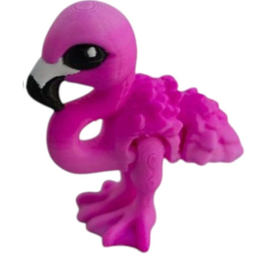 Flamingo Hatchling Figurine – Safari Fantasy Bird Collectible for Teens & Adults – Colorful Fidget & Desk Display – Flamingo Baby Creature Statue – 3D Printed in Canada