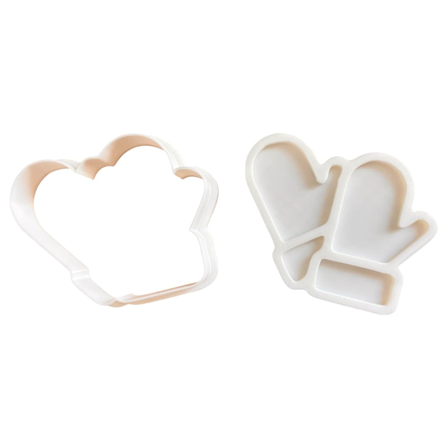 Christmas Mitten Cookie Cutter Set of 3 Sizes (3" 4" 5") – Holiday Baking & Fondant Tool – 3D Printed in Canada