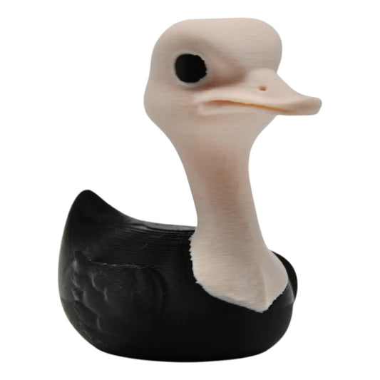 Ostrich Duck Figurine – Funny Dashboard & Desk Décor – Quirky Collectible – 3D Printed in Canada