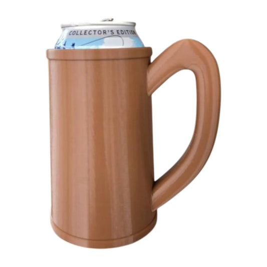 Medieval Stein Can Holder with Oversized Tavern Handle – Rustic Tankard-Style Drink Sleeve for 12oz Cans – 3D Printed in Canada