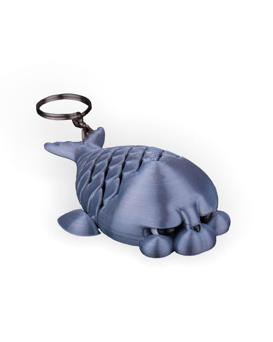 Phil the Seal Articulated Fidget Keychain – Moody Ocean Companion for Teens & Adults – 3D Printed in Canada