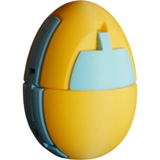 Transforming Egg Mecha – 21-Part DIY Morphing Robot Model Kit with Articulated Joints, Snap-Fit Assembly – 3D Printed in Canada