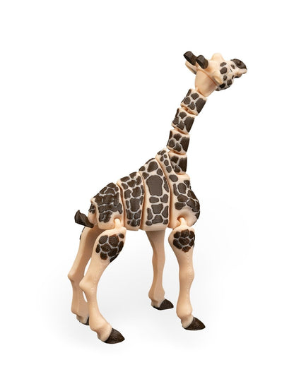 Articulated Giraffe Figurine – Safari Desk Fidget for Teens & Adults – Stress Relief & Collectible – 3D Printed in Canada