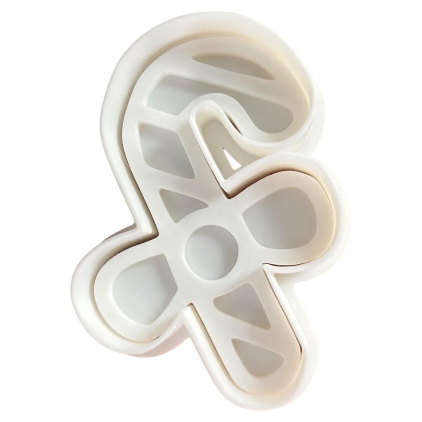 Candy Cane Bow Cookie Cutter Set of 3 Sizes (3" 4" 5") – Christmas Baking & Fondant Tool – 3D Printed in Canada