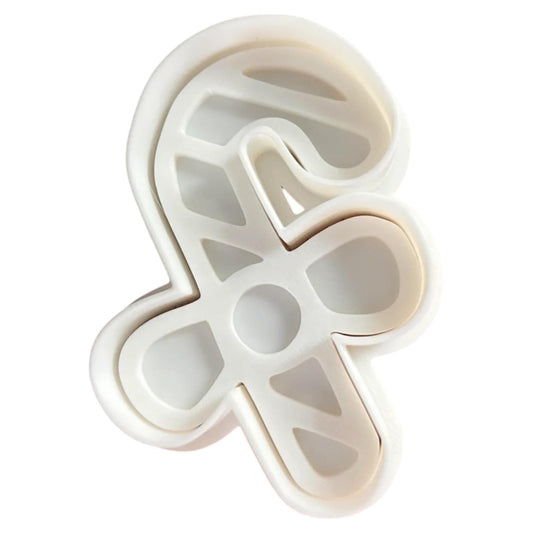 Candy Cane Bow Cookie Cutter Set of 3 Sizes (3" 4" 5") – Christmas Baking & Fondant Tool – 3D Printed in Canada