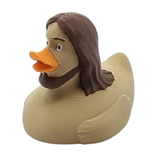 Jesus Duck Figurine – Funny Car Dashboard & Desk Decor – Inspirational Collectible – 3D Printed in Canada