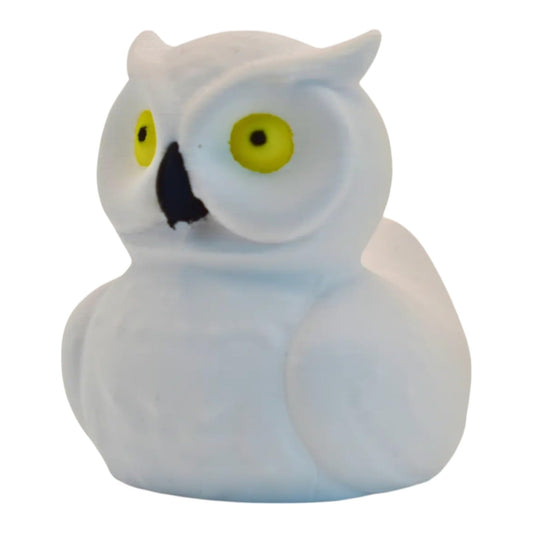 Owl Duck Figurine - Unique Dashboard Duck for Jeep Enthusiasts & Cruise Hide & Seek - Funny Rubber Duck Collectible - Canadian Car Accessory - Novelty Decorative Gift – 3D Printed in Canada