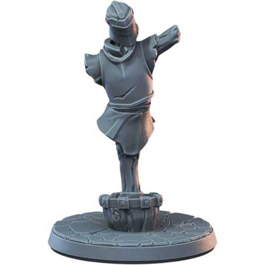 Knight Training Dummy Miniature – Medieval Armor Sparring Target for Wargaming & Dioramas – 3D Printed in Canada