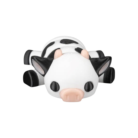 5-Pack Cow Cuddle Rest & Nest Figurines – Cute 2" Collectible Desk Décor & Fidget Companions for Stress Relief – 3D Printed in Canada
