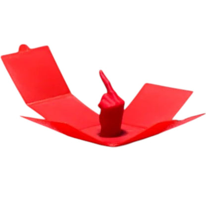 Middle Finger Surprise Box Gag Gift – Cube with Hidden Hand – 3D Printed in Canada