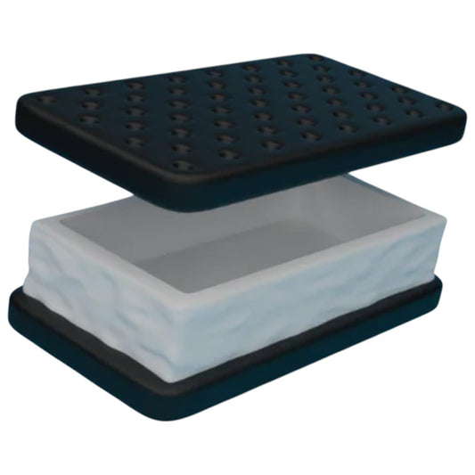 Ice Cream Sandwich Storage Box with Removable Lid – Fun Novelty Organizer for Desk, Vanity, or Gifting – 3D Printed in Canada