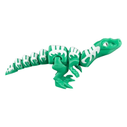 Velociraptor Dinosaur Figurine – Articulated Desk Fidget & Prehistoric Raptor Decor – Jurassic Joy Collection – 3D Printed in Canada