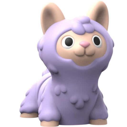 Fluffstride Fantasy Llama Figurine – Poseable Mythical Animal for Whimsical Shelf or Desk Display – 3D Printed in Canada