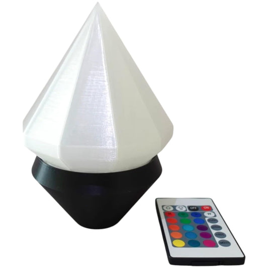 Crystal Cosplay Wizard Staff – Modular RGB Prop Staff with Light-Up Prism Head & Threaded Assembly – Magic LED Costume Accessory – 3D Printed in Canada