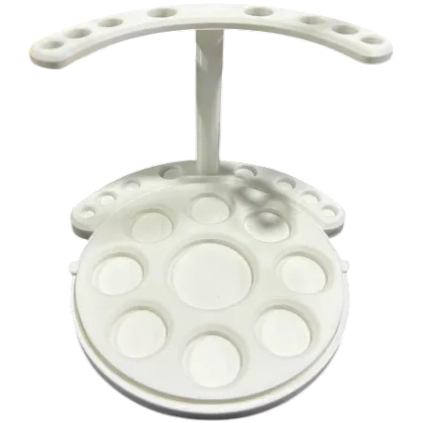 Paintbrush Holder with Detachable Paint Palette – 3D Printed Organizer Stand with Multi-Size Brush Holes & Removable Mixing Tray – 3D Printed in Canada