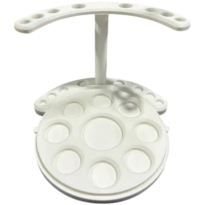 Paintbrush Holder with Detachable Paint Palette – 3D Printed Organizer Stand with Multi-Size Brush Holes & Removable Mixing Tray – 3D Printed in Canada