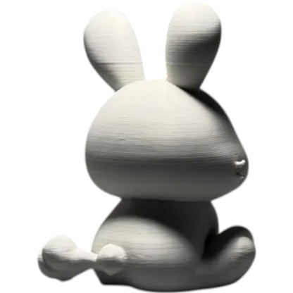 Cute Bunny Figurine – Adorable Rabbit Decor for Shelf, Desk, or Gift Display – 3D Printed in Canada