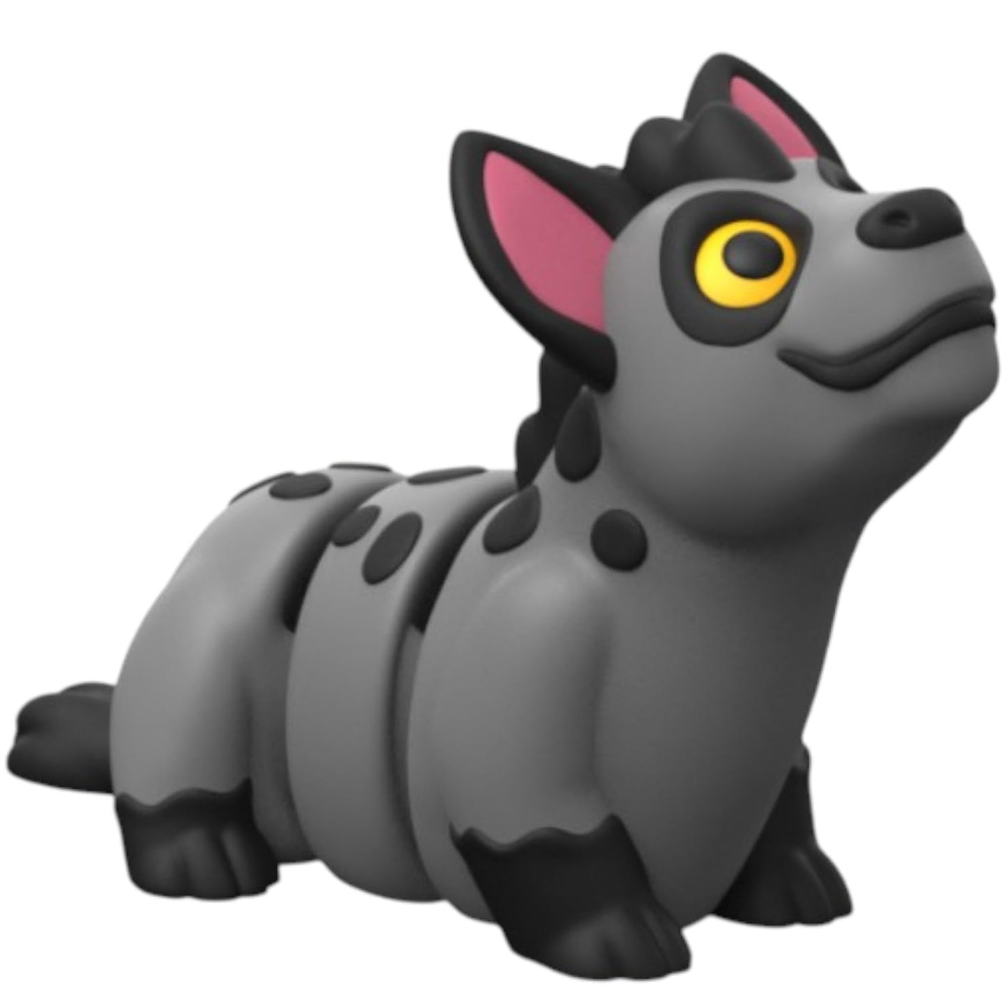 Cute Articulated Wild Dog Figurine with Big Eyes – Spotted Safari Animal Desk Fidget Toy for Teens & Adults – Posable Collectible for Stress Relief & Decor – 3D Printed in Canada