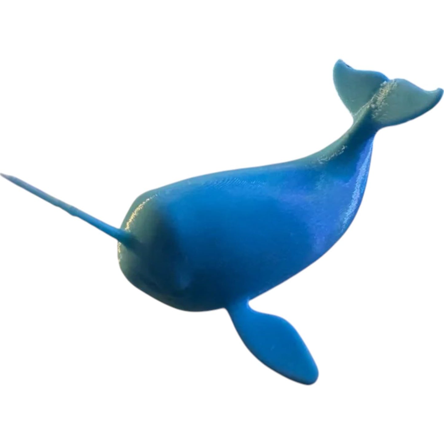 Cute Little Narwhal Figurine – Adorable 3D Printed Arctic Whale Desk Companion – 3D Printed in Canada