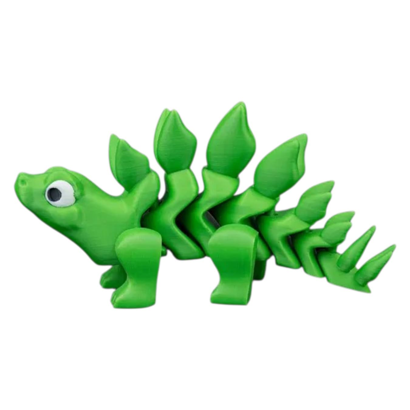 Articulated Stegosaurus Pal – Cute Poseable Fidget Dinosaur Figurine with Moveable Plates and Tail, Collectible Desk Buddy for Teens & Adults – 3D Printed in Canada