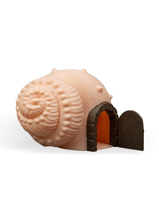 Seaside Haven Fairy House – Coastal Shell Cottage Décor – Miniature Ornament for Home, Garden, or Aquarium – 3D Printed in Canada