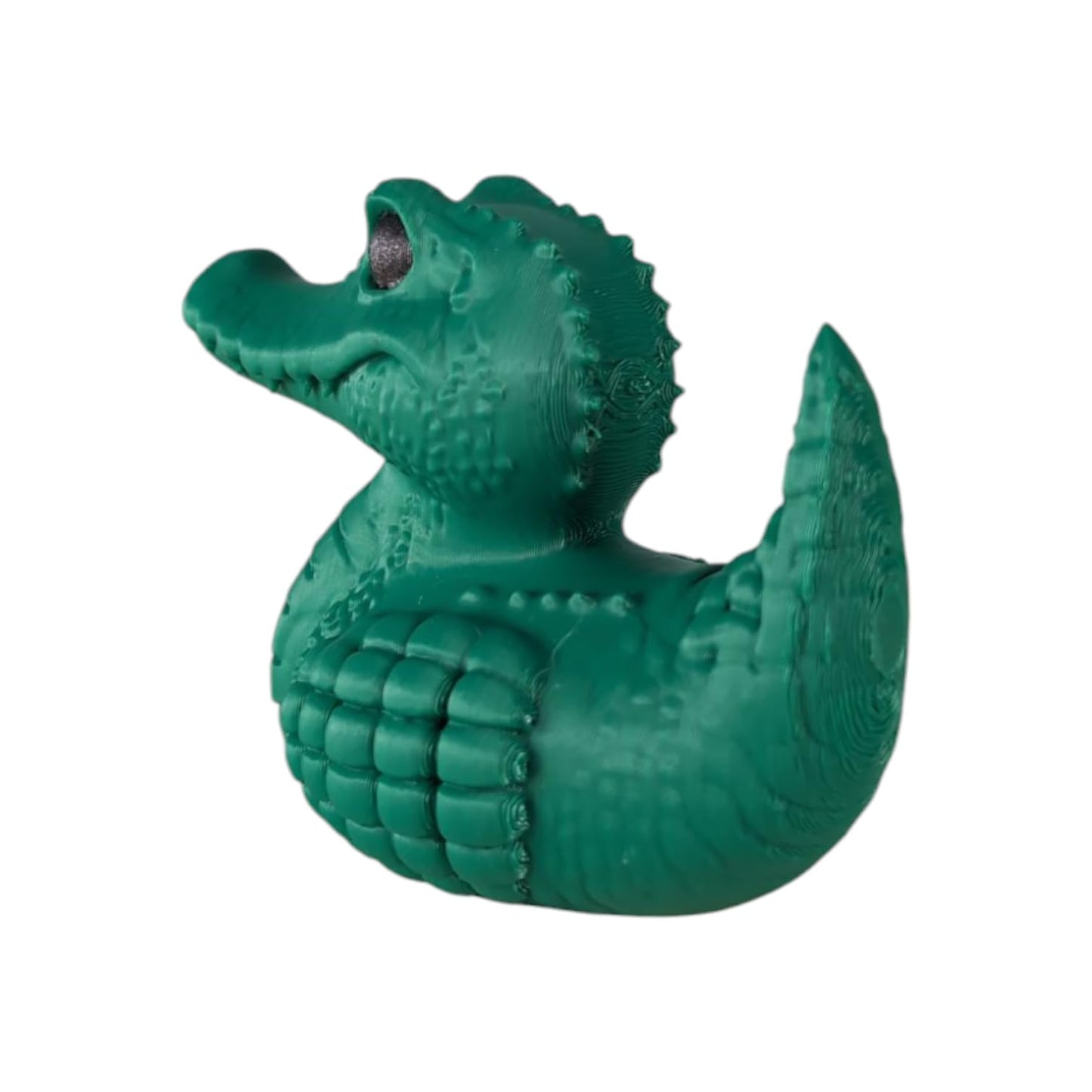 Crocodile Duck Figurine - Funny Rubber Ducky Alternative for Car Dashboard, Ducky Gifts for Ducking, Alligator Collectible Duck Toy, Hide and Seek Cruise Ducks for Jeep Lovers – 3D Printed in Canada
