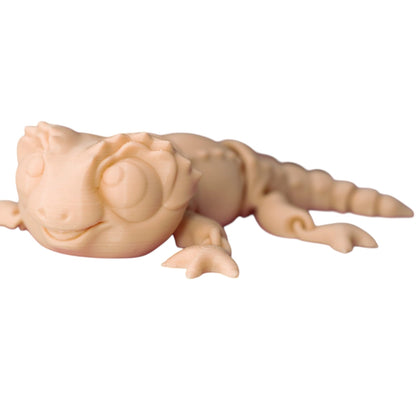 Articulated Baby Gecko Figurine – Paintable Poseable Lizard Sculpture for DIY Crafts & Display – 3D Printed in Canada