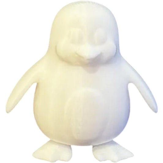 Penguin Figurine – Cute and Minimalist 3D Printed Arctic Bird Sculpture for Shelf or Desk Display – 3D Printed in Canada