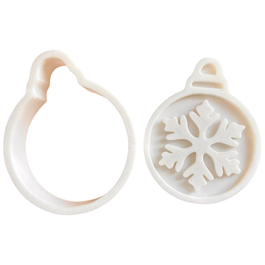 Christmas Ornament Snowflake Cookie Cutter Set (3" 4" 5") – Festive Fondant & Baking Mold – 3D Printed in Canada