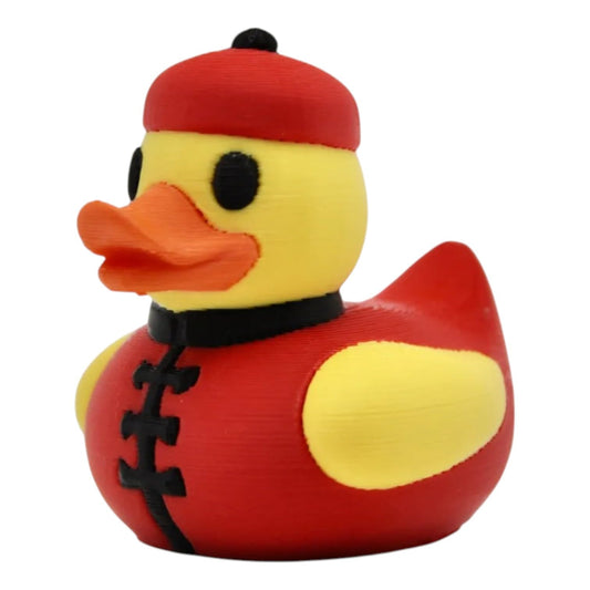 Traditional Chinese Outfit Duck Figurine – Cute Collectible Decor for Desk, Shelf, or Gift – 3D Printed in Canada