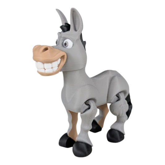 Articulated Donkey Figurine – Quirky Desk Fidget for Teens & Adults – Stress Relief & Collectible – 3D Printed in Canada