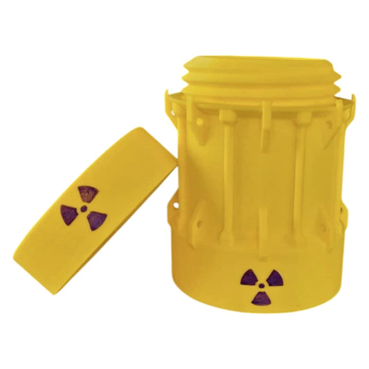 Radioactive Waste Barrel Stash Container – Mini Nuclear Cask Storage Jar with Lid for Coins, Cables & Small Items – Novelty Organizer – 3D Printed in Canada