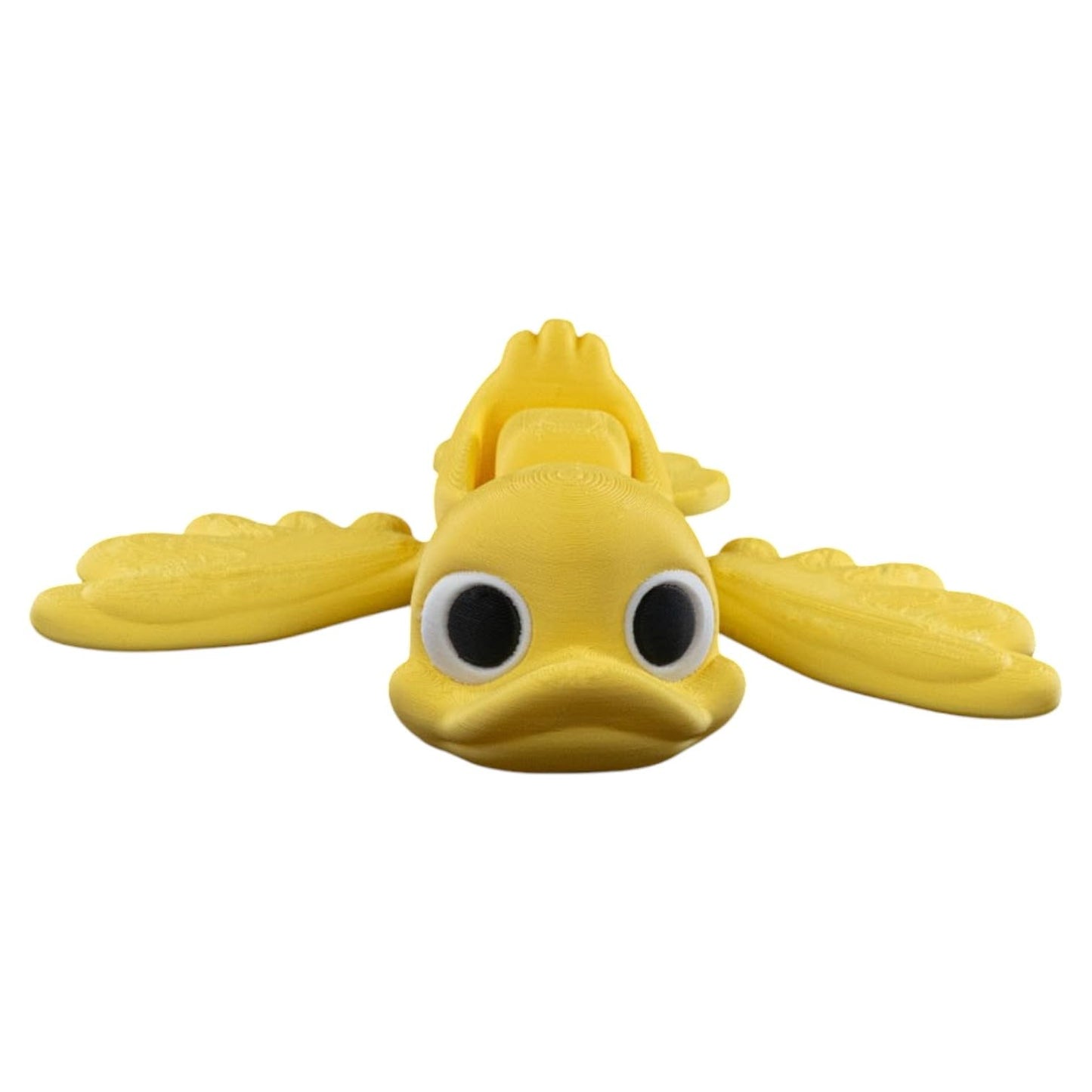 Duckling Articulated Fidget – Flexible Jointed Yellow Duck Figurine for Desk Display or Stress Relief – Collectible Gift for Teens & Adults – 3D Printed in Canada
