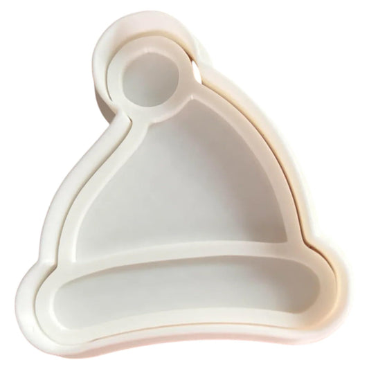 Santa Hat Cookie Cutter Set of 3 Sizes (3" 4" 5") – Christmas Baking & Fondant Tool – 3D Printed in Canada