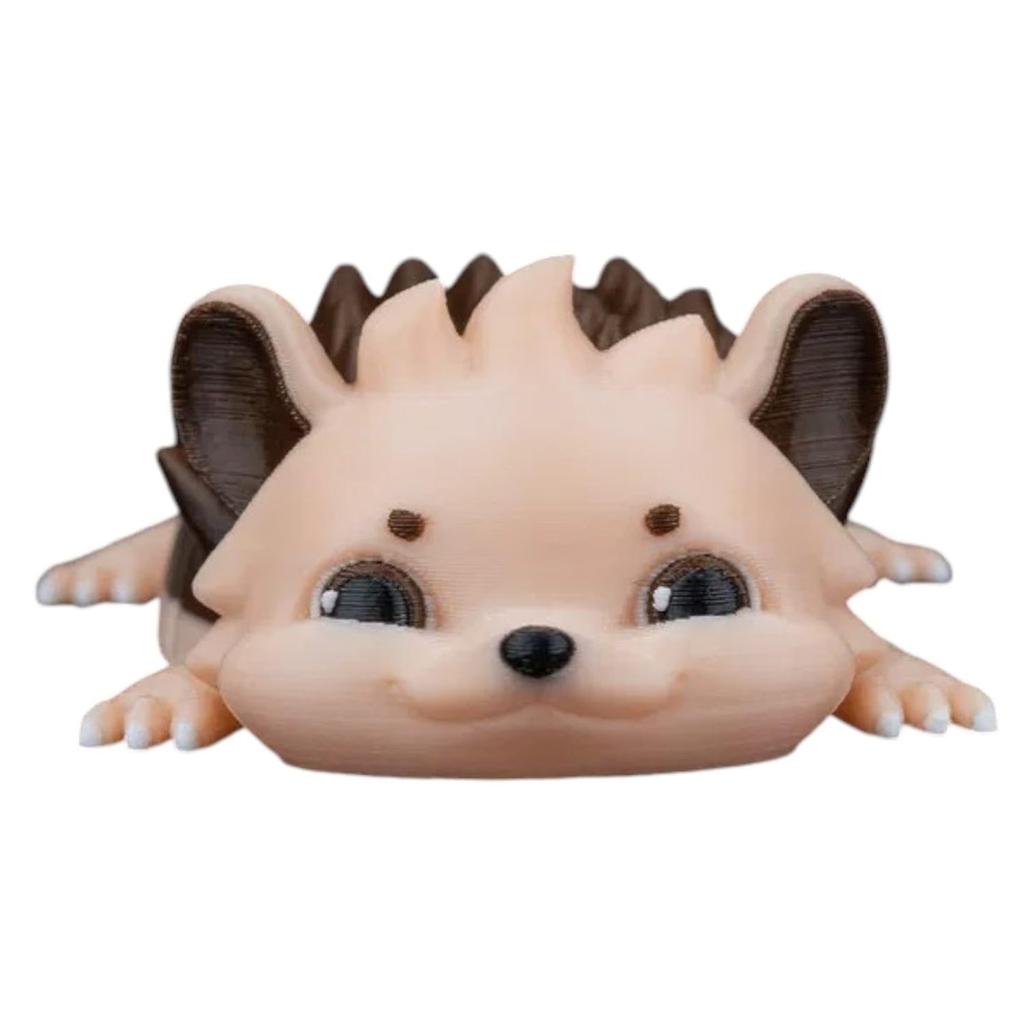 Sonny the Hedgehog Fidget Keychain – Flexible Articulated Mesh Hedgehog Figurine for Stress Relief & Bag Charm – Cute 3D Printed Animal Accessory – 3D Printed in Canada