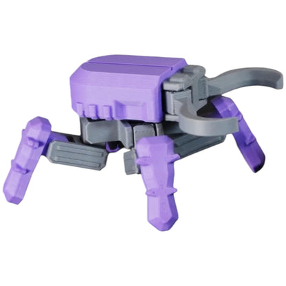 Grabber Mech – DIY Poseable Robot Model Kit with Claw Arms for Display & Collectors, Articulated Snap-Fit Assembly – 3D Printed in Canada