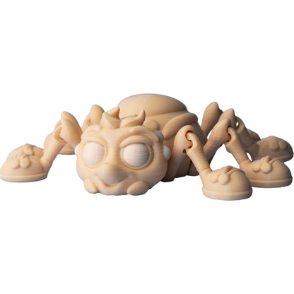 Articulated Cute Spider Figurine – Poseable Print-in-Place Bug Model for DIY Painting & Display – 3D Printed in Canada