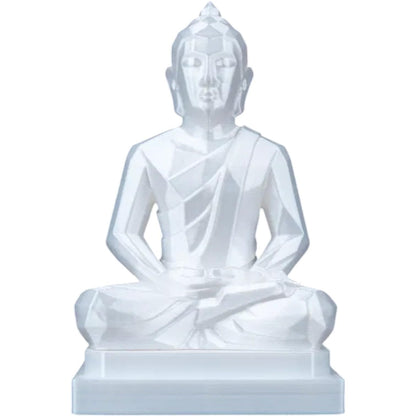 Buddha Statue – Minimalist Geometric Meditation Sculpture for Altar, Yoga Space or Home Décor – 3D Printed Spiritual Display for Teens and Adults – 3D Printed in Canada