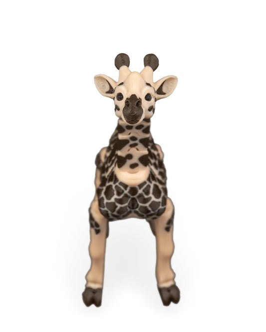 Articulated Giraffe Figurine – Safari Desk Fidget for Teens & Adults – Stress Relief & Collectible – 3D Printed in Canada