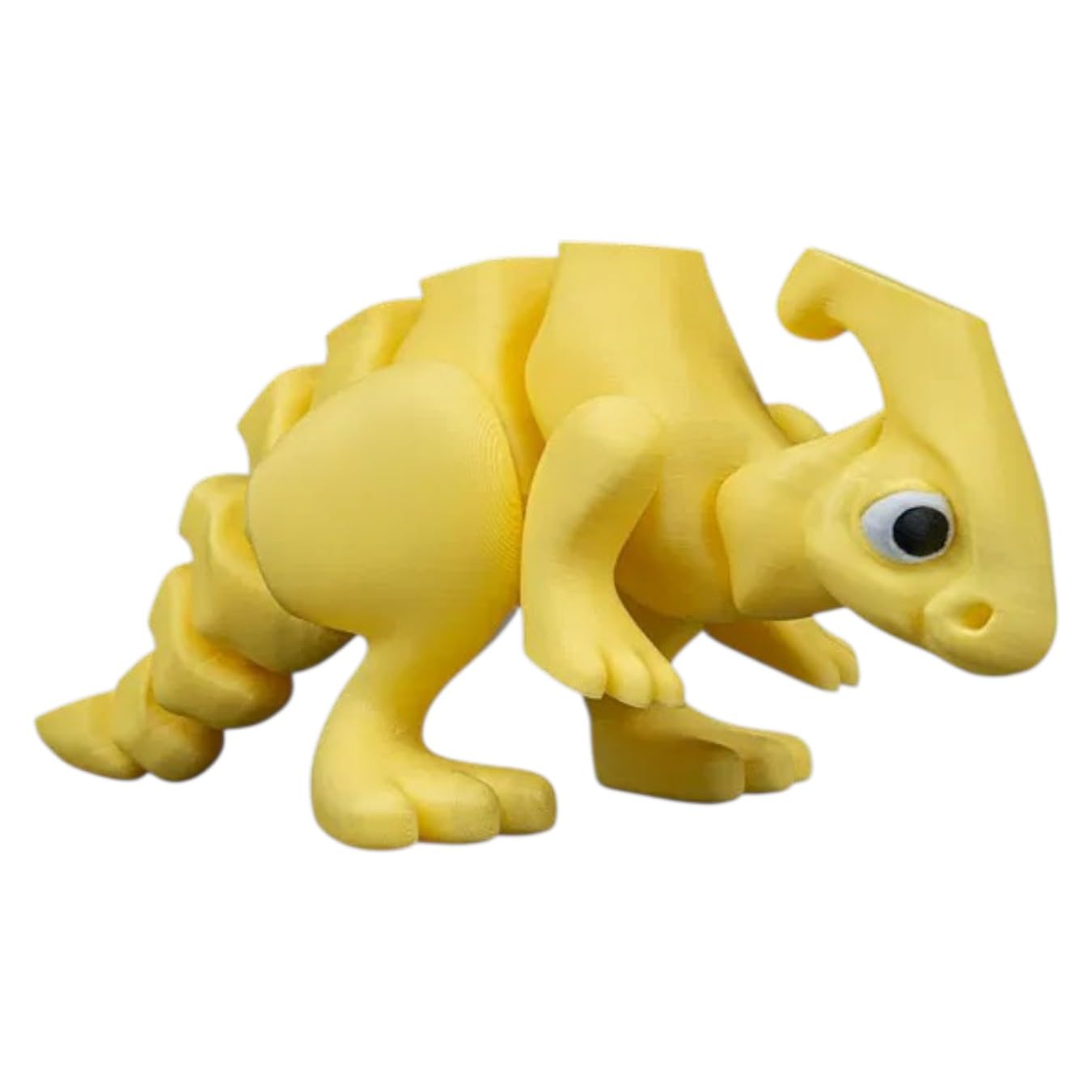 Articulated Parasaurolophus Pal – Poseable Fidget Dinosaur Figurine with Movable Joints, Cute Collectible Desk Buddy for Teens & Adults – 3D Printed in Canada