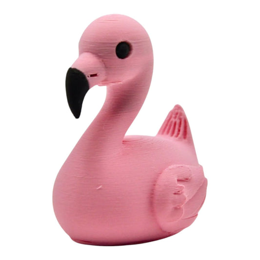 Generic Pink Flamingo Duck Figurine - Collectible Rubber Ducks for Jeeps & Cruise Duck Hiding - Dashboard Decor & Funny Desk Accessory - 3D Printed in Canada