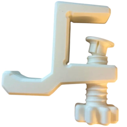 Clamp-On Utility Hook for Desk or Workbench – Heavy-Duty Adjustable Mount for Headphones, Backpacks & Tools – 3D Printed in Canada