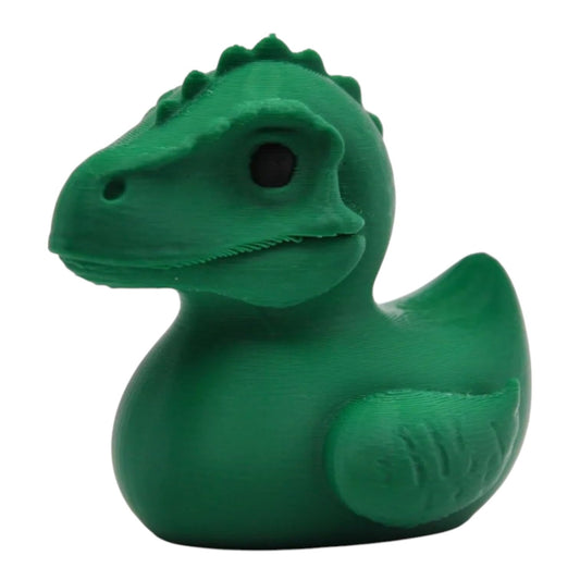 Dinosaur Duck Figurine – Hybrid Duck Collectible – Jurassic-Themed Desk & Car Décor – 3D Printed in Canada