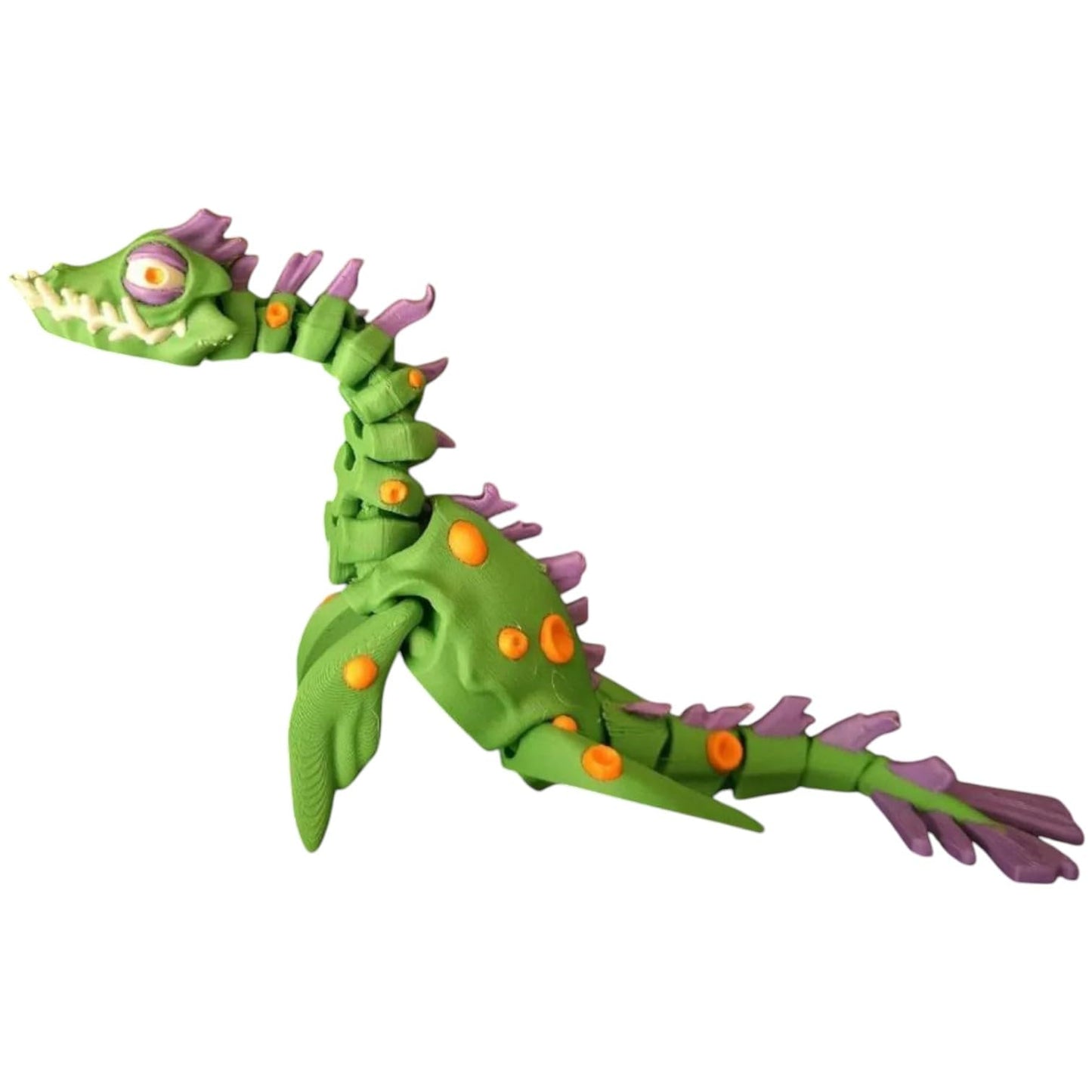 Articulated Creepy Loch Ness Monster Figurine – Mythical Desk Fidget for Teens & Adults – Stress Relief & Collectible – 3D Printed in Canada